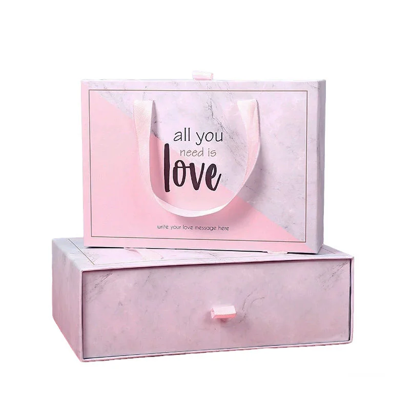 Handle Drawer Box - Custom corrugated packaging with handle