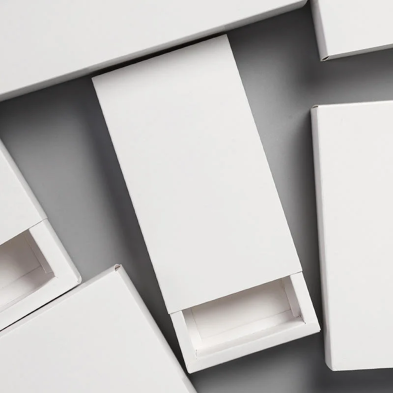White Cardstock Drawer Box view 4